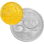 中国熊猫金币发行30周年金银纪念币套装1