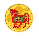 2014年马年彩色圆形金币（5盎司）